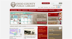 Desktop Screenshot of ohiocountylibrary.org