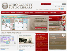 Tablet Screenshot of ohiocountylibrary.org